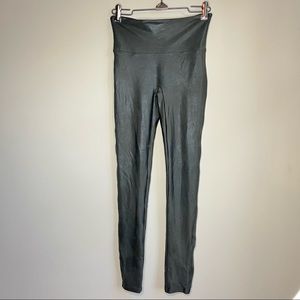 SPANX Shiny Gray Leggings
